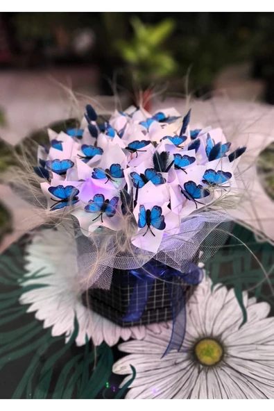 KUTUDA KELEBEK HEDİYELİK PERİ LEDLİ SEVDİKLERİNİZE ÖZEL GÜN HEDİYESİ - Resim 2