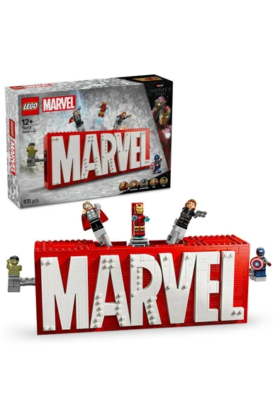 LEGO ® Marvel: MARVEL Logosu ve Minifigürleri 76313 – Yapım Seti (931 Parça) - Resim 6