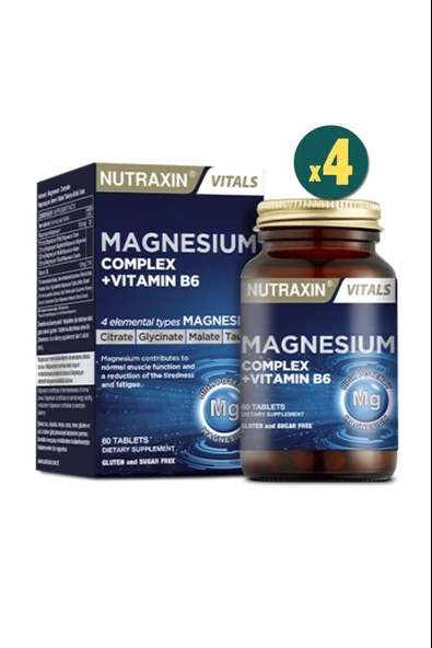 Nutraxin Magnezyum Complex 60 Tablet 4 Adet ürün görseli 1