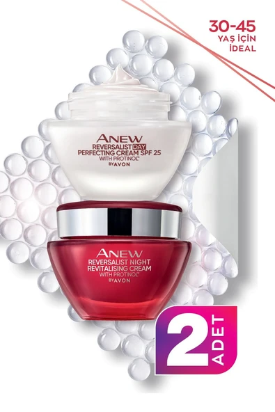 Anew Reversalist Gündüz Kremi SPF25 50ml + Anew Reversalist Gece Kremi 50ml Seti ürün görseli 1