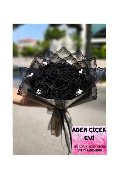 HER GÜL KIRMIZI AÇMAZ BAZI AŞKLAR GECEYE YAKIŞIR Kadife 21 Gül Buketi ürün görseli
