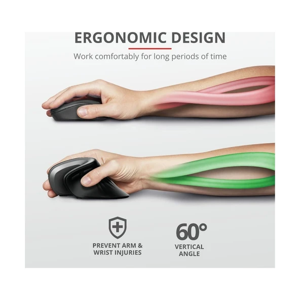 Trust 23507 Verro Ergonomik Mouse - Resim 2