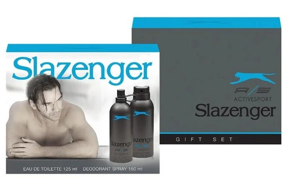 Slazenger Activesport Mavi Edt 125 Ml + 150 Ml Deodorant Erkek Parfüm Set ürün görseli 1