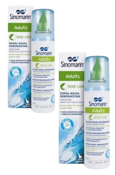Sinomarin Adults Yetişkinler İçin Deniz Suyu 125 ml 2 Adet ürün görseli
