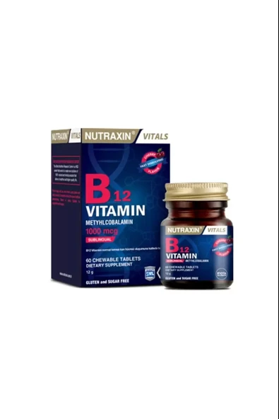 Nutraxin B12 Vitamin 1000mcg 60 Tablet 2 Adet - Resim 2