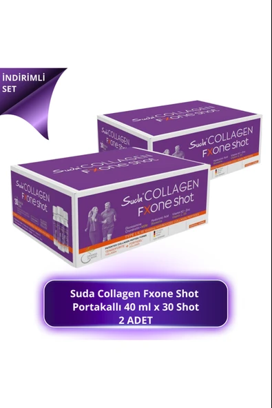 Suda Collagen Fxone Shot Orange 40 ml x 30 Shot 2 Adet ürün görseli