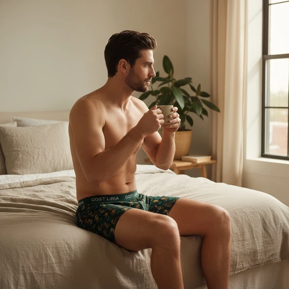 GOST LİRİA- Tiger Desenli Erkek Boxer - Resim 7