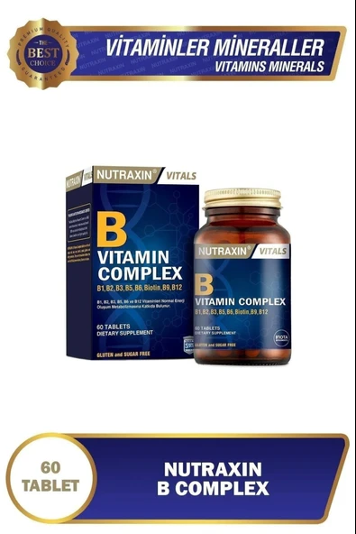 Nutraxin B Complex 60 Tablet 5 Adet ürün görseli