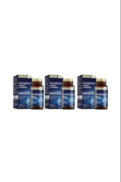 Nutraxin Magnezyum Complex 60 Tablet 3 Adet ürün görseli