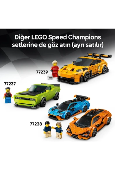 LEGO ® Speed Champions Bugatti Centodieci Hiper Spor Araba 77240 - 9+ Araba Oyuncak Yapım Seti (291P) - Resim 10