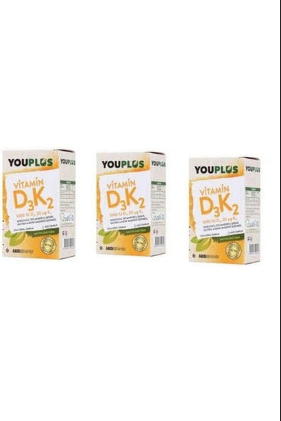 Youplus Vitamin D3K2 20 ml 3 Adet ürün görseli