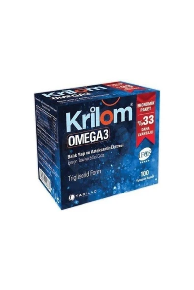 Krilom Omega 3 100 Kapsül ürün görseli