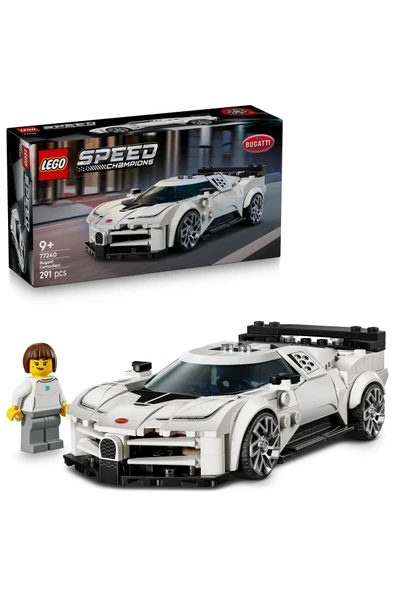 LEGO ® Speed Champions Bugatti Centodieci Hiper Spor Araba 77240 - 9+ Araba Oyuncak Yapım Seti (291P) ürün görseli 1