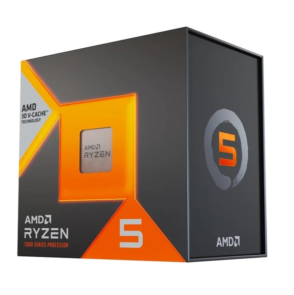 AMD Ryzen 5 7500X3D BOX 6 Core 4.00-4.50GHZ 104MB Cache 65W Am5 Soket Kutulu İşlemci ürün görseli 1
