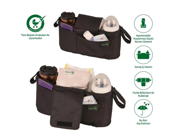 Been Bebek Arabası Organizer Çanta - Resim 6