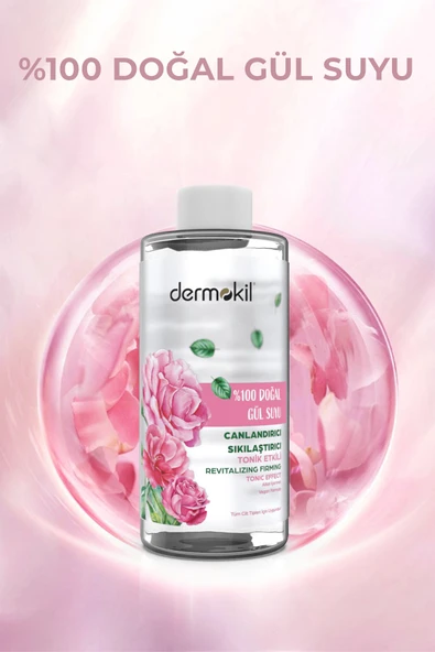 Dermokil %100 Doğal Gül Suyu Canlandırıcı ve Sıkılaştırıcı Tonik 200 ml - Resim 2