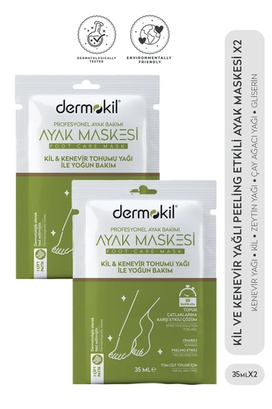 Dermokil Peeling Etkili Ayak Maskesi 35 ml 2'li Set ürün görseli 1