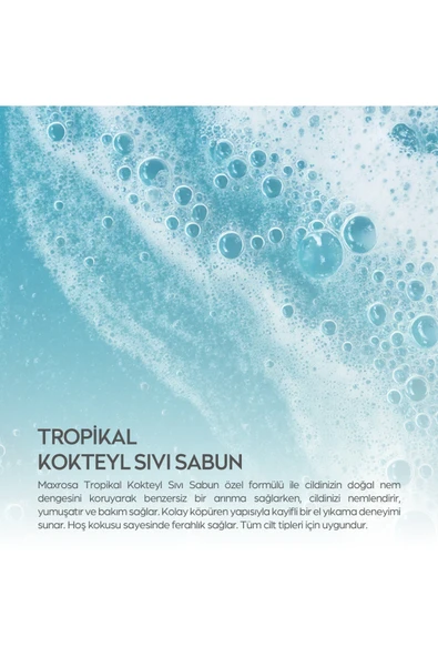 Maxrosa Tropikal Sıvı Sabun 750 ml - Resim 2