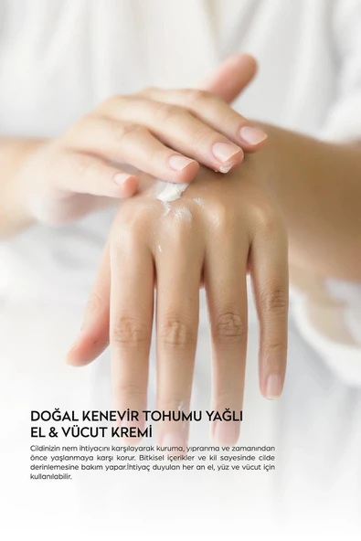 Dermokil Doğal Kenevir Yağlı El ve Vücut Kremi 75 ml - Resim 2