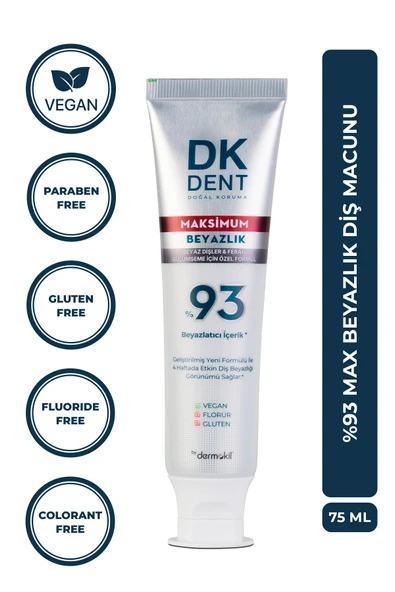 DKDENT %93 Maksimum Beyazlık Diş Macunu 75 ml ürün görseli 1