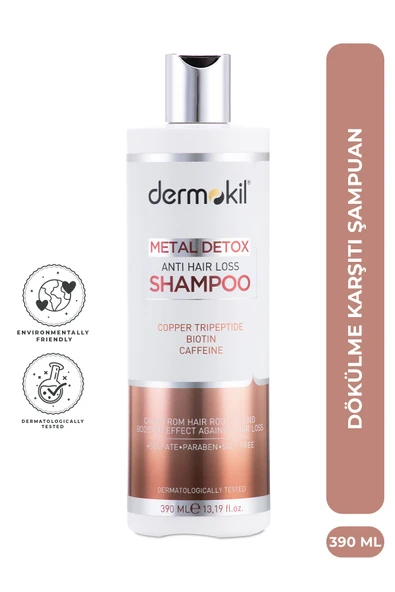 Dermokil Dökülme Karşıtı Şampuan (Biotin & Caffein) 390 ml ürün görseli 1