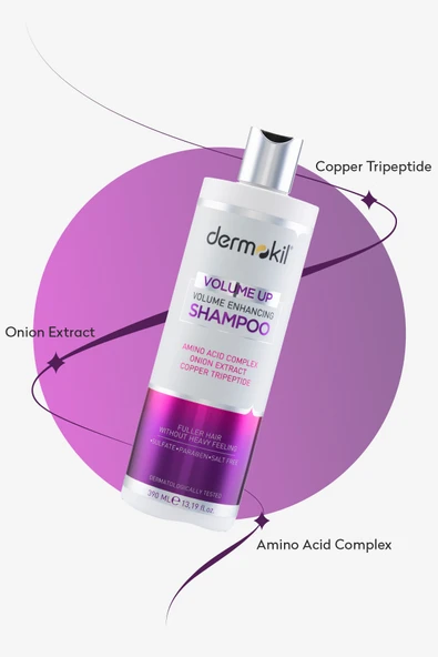 Dermokil Hacimlendirici Şampuan - Amino Asit Komplex 390 ml - Resim 4