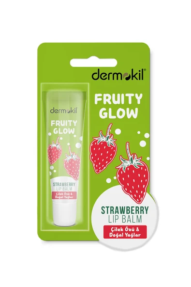 Dermokil Lip Balm (Fruity Glow Çilek) 15 ml - Resim 2