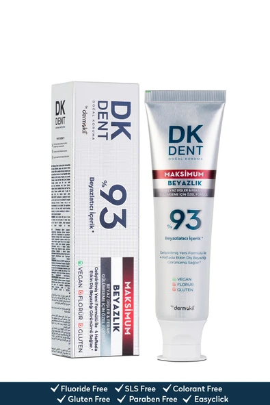 DKDENT %93 Maksimum Beyazlık Diş Macunu 75 ml - Resim 4