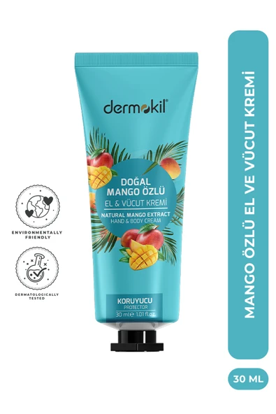 Dermokil Doğal Mango Özlü El ve Vücut Kremi 30 ml ürün görseli 1