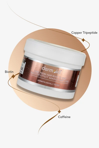 Dermokil Biotin & Caffein İçeren Saç Maskesi 250 ml - Resim 3