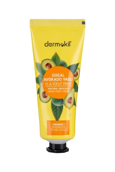 Dermokil Doğal Avokado Yağlı El ve Vücut Kremi 75 ml - Resim 5