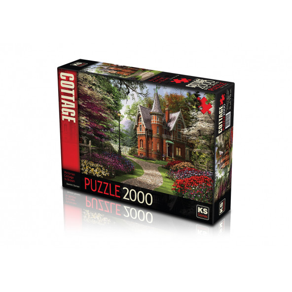 Ks Games 2000 Parça Puzzle Bloom'da Viktorya Dönemi Kır Evi - 2
