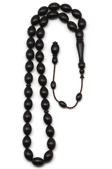 Abanoz Ağacı Tesbih 7 x 10 mm Beyzi Kesim - Resim 2