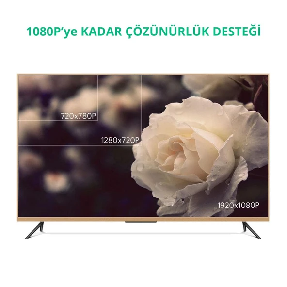 UGREEN VGA Görüntü Aktarma Kablosu 10 Metre, Siyah, 11633 - Resim 5