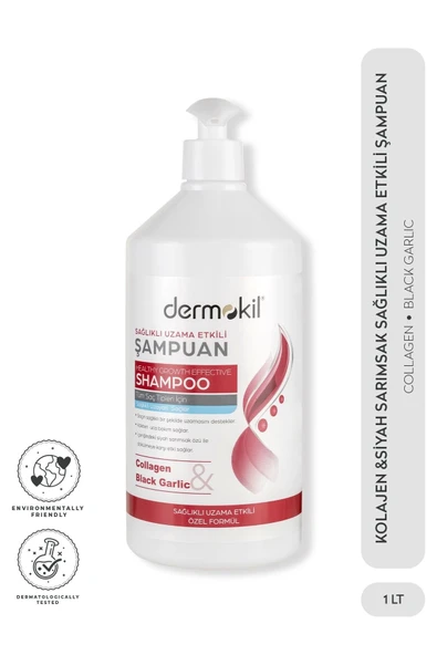 Dermokil Şampuan - Sağlıklı Uzama Etkili (Kolojen & Siyah Sarımsak ) 1 L ürün görseli 1