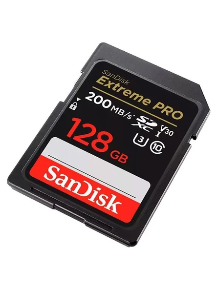 SanDisk Extreme Pro 128GB 200/90MB/s SDXC V30 UHS-I U3 Hafıza Kartı SDSDXXD-128G-GN4IN - Resim 4