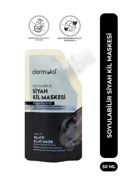 Dermokil Soyulabilir Siyah Kil Maske 50 ml ürün görseli 1