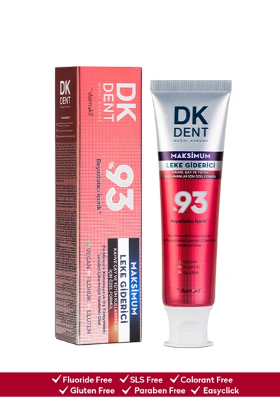 DKDENT %93 Maksimum Leke Giderici Diş Macunu 75 ml - Resim 3