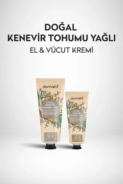 Dermokil Doğal Kenevir Yağlı El ve Vücut Kremi 75 ml - Resim 4