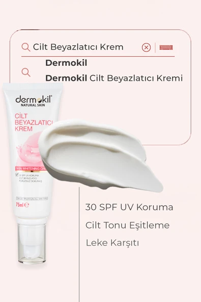Dermokil Whitening Ton Eşitleyici Aydınlatıcı ve Beyazlatıcı Cilt Kremi 75 ml - Resim 2