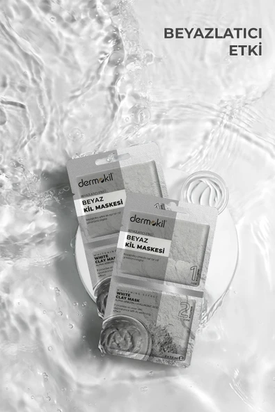 Dermokil Beyaz Kil Maskesi (Beyazlatıcı Etkili) 2*7.5 ml - Resim 2