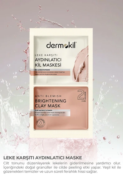 Dermokil Leke Karşıtı Aydınlatıcı Kil Maskesi 2* 7.5 ml - Resim 3