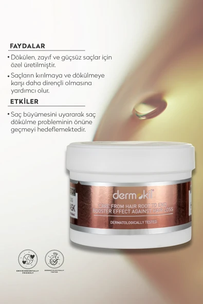 Dermokil Biotin & Caffein İçeren Saç Maskesi 250 ml - Resim 2