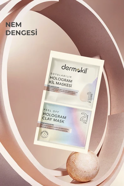 Dermokil Soyulabilir Hologram Kil Maskesi 2* 7.5 ml - Resim 2