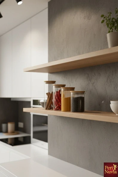 Borosilikat Cam 4’lü Baharat Kavanozu Seti Bambu Kapaklı Sızdırmaz Şık Tasarım - Resim 5