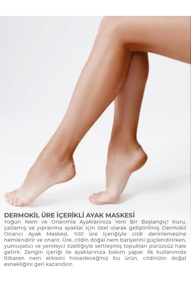 Dermokil Topuk Çatlak Bakımı & Nemlendirici %10 Üreli Ayak Maskesi 30 ml - Resim 3