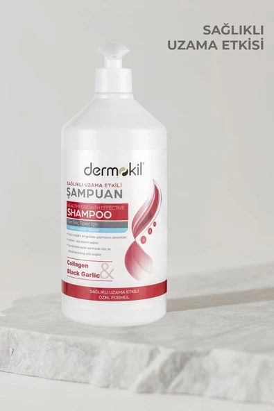 Dermokil Şampuan - Sağlıklı Uzama Etkili (Kolojen & Siyah Sarımsak ) 1 L - Resim 2