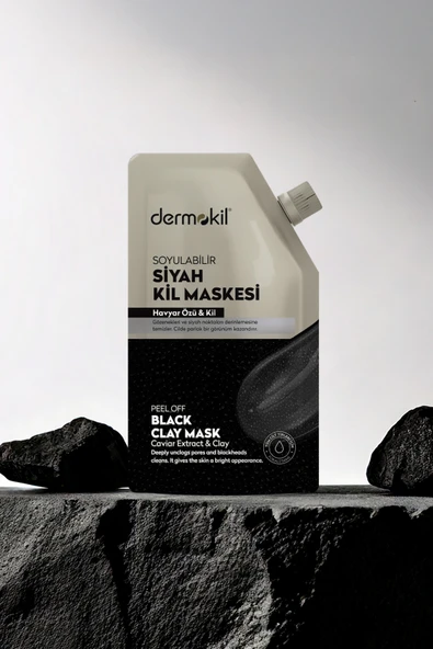 Dermokil Soyulabilir Siyah Kil Maske 50 ml - Resim 5