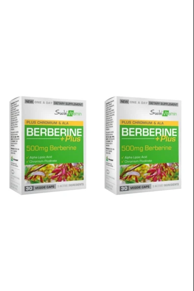 Suda Vitamin Berberine Plus 30 Kapsül 2 Adet ürün görseli