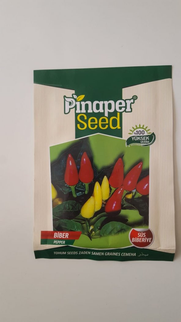 Pinaper SeedAcı Biber (süs Biber ) Tohumu Sebze Tohumlarımız Taze Ve %100 Yüksek Verimlidir. - 1